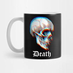 3D Death † Glitch Skull † Graphic Design T-Shirt Mug